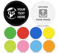 200 Custom Plastic Chips with Logo, Full Color Print of Your Personalized Design/Image/Text on a Chip, 15 Colors Good for Drink Tokens in Bar, Beer Tokens, Company Promotions Redemption