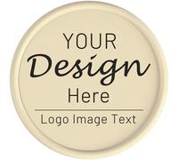 200 Custom Poker Chips,Double Sided Full Color Print,Imprint Your Own Personal Logo, Text and Image,Set for Bar Tokens,Party,Memorial Day,Golf and Wedding Favors (Beige)