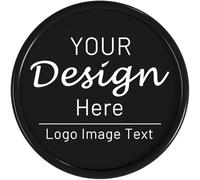200 Custom Poker Chips,Double Sided Full Color Print,Imprint Your Own Personal Logo, Text and Image,Set for Bar Tokens,Party,Memorial Day,Golf and Wedding Favors (Black)