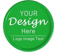 200 Custom Poker Chips,Double Sided Full Color Print,Imprint Your Own Personal Logo, Text and Image,Set for Bar Tokens,Party,Memorial Day,Golf and Wedding Favors (Green)