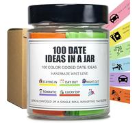 200 Date Ideas In A Jar,Date Night Ideas for couple,Color-coded Jar of dating Ideas,Date Night games,Bridal Shower Gift,Registry Wedding Gifts.Anniversary,Newlyweds Couples Gifts,Scratch off card
