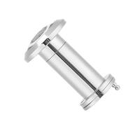 200 Degree Peephole 5/8 Inch Pipe Diameter Red Bronze Door Viewer Gold Brushed Chrome Wide Viewing Angle Home Enhanced Security Clarity(Brushed Chrome)