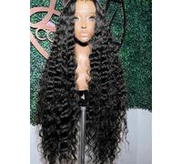 200 Density Deep Wave 13X4 Hd Lace Front Human Hair Wigs Brazilian Curly Water Wave Glueless Wig 5X5 Glueless 26in#200