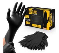 200 Disposable Gloves Black Nitrile Gloves Medium Strong Grip Work Gloves for Daily Use Protection Professional Food Safe Nitrile Disposable Gloves.