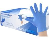 200 Disposable Nitrile Gloves Small Blue - Medical Examination Powder-Free Latex-Free Strong Durable Tear-Resistant for Healthcare, Dental, Food, Cleaning, Automotive & Industrial Use (Small)