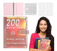 200 Envelopes Money Saving Challenge,Savings Challenges Book with Envelopes | Budget Planner, Money Envelopes for Cash Budget Binder, Savings Binder Saving Money