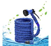 200 Feet/ 60M Lightweight Hose Pipe with Sprayer Nozzle 3 Times Expanding Expandable Garden Water Hosepipe Blue Flexible Multifunctional