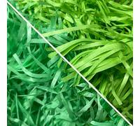 200 g Easter Grass Two Different Green Easter Nest Filling Easter Grass Decorative Grass Filling Material Artificial Grass Easter Nest Easter Straw Easter Decoration Easter Filling for Easter Nests