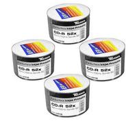 200 Genuine Traxdata Ritek White Hub Inkjet Printable CD-R 8x 700MB 80 mins in Shrinkwrap (4 x 50 packs)