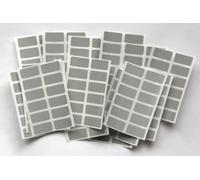 200 Grey Stickers - Sticky Coloured Self Adhesive Labels for Colour Coding