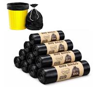200 Heavy Duty Strong & Secure, 100L Refuse Sacks, Bin Bags, Bin Liners, Flat Top, Recycled, Tear Resistant, Perfect for Everyday Use, Household, Office, Kitchen & Caterer- 82x90cm (200)
