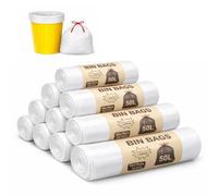 200 Heavy Duty Strong & Secure, 50L Refuse Sacks, Bin Bags, Bin Liners, Flat Top, Recycled, Tear Resistant, Perfect for Everyday Use, Household, Office, Kitchen & Caterer- 60 x 70cm -200