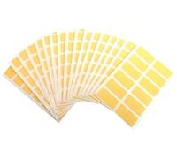 200 Labels, 25x12mm Rectangle, Cream, Colour Code Stickers, Self-Adhesive Sticky Coloured Labels