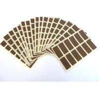 200 Labels, 25x12mm Rectangle, Dark Brown, Colour Code Stickers, Self-Adhesive Sticky Coloured Labels
