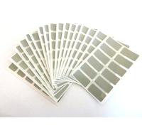 200 Labels, 25x12mm Rectangle, Grey, Colour Code Stickers, Self-Adhesive Sticky Coloured Labels