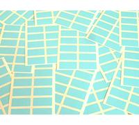 200 Labels, 25x12mm Rectangle, Light Blue, Colour Code Stickers, Self-Adhesive Sticky Coloured Labels