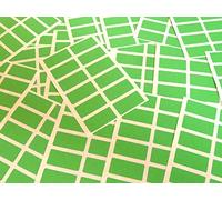 200 Labels, 25x12mm Rectangle, Light Green, Colour Code Stickers, Self-Adhesive Sticky Coloured Labels