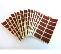 200 Labels, 25x12mm Rectangle, Maroon, Colour Code Stickers, Self-Adhesive Sticky Coloured Labels