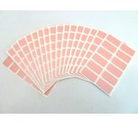 200 Labels, 25x12mm Rectangle, Pink, Colour Code Stickers, Self-Adhesive Sticky Coloured Labels