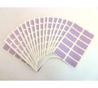 200 Labels, 25x12mm Rectangle, Purple, Colour Code Stickers, Self-Adhesive Sticky Coloured Labels