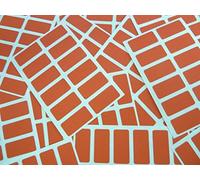 200 Labels, 25x12mm Rectangle, Red, Colour Code Stickers, Self-Adhesive Sticky Coloured Labels