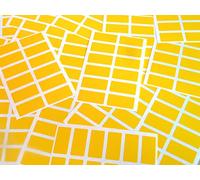 200 Labels, 25x12mm Rectangle, Yellow, Colour Code Stickers, Self-Adhesive Sticky Coloured Labels