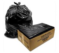 200 Large Black Bin Bags Heavy Duty for Household Garbage -Strong Black Refuse Sacks-Bin Liners for Everyday use, Kitchen, Restaurant-Rubbish Garbage Bags 18x29x39cm (Large Heavy Duty)