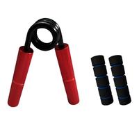 200 Lbs Hand Grip Strengthener, Aluminum Handle A Type Forearm Exerciser, Heavy Duty Spring Steel Grip Strength Trainer with Sponge Covers, Wrist and Hand Strengthener for Muscle Building