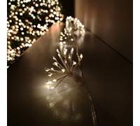 200 LED 10 Starburst Premier Christmas Multi Function Battery Timer Lights in Warm White