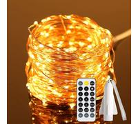 200 LED Fairy Lights Rechargeable Battery B-right 66ft/20M Lights IP68
