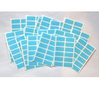 200 Light Blue Stickers - Sticky Coloured Self Adhesive Labels for Colour Coding