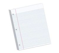200 Lined Refill Pages for 3 Rings Binders Paper Universally Compatibility Archival Sheets Suitable for Replacement