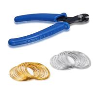 200 Loops Memory Wire, 0.6mm Golden and Silver Memory Wire for Jewelrys Makings, Handmade Work Tool for Art Craft DIY Bracelets, Jewelry Making Supplies Set with Jewelry Pliers