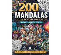 200 Mandalas: Coloring Book for Adults