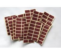 200 Maroon Stickers - Sticky Coloured Self Adhesive Labels for Colour Coding