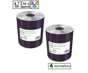 200 Mediarange Silver Thermal Printable Blank DVD-R 16x 4.7GB Shrinkwrap MR422