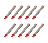200 Mesh Airless Spray Tool Filters, Set of 10 RED Stainless Steel Inserts for Wagner Sprayers, Reduces Tip Plugging, Improves Finish Quality