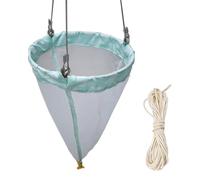 200 Mesh Plankton Net - 23.62in Long 8.27in Diameter, 64μm Aperture Thickened Experimental Nylon, 25# Fine Mesh Plankton Net With 5 M Sampling Rope