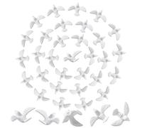 200 Mini Doves for Crafts, 1 Inch Bulk White Dove Miniature Birds for Crafts Wedding Cake Decoration (200PCS 1 Inch)
