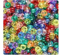 200 Mini Pony Bead Mix 6.5mm x 4mm (Transparent Mix)
