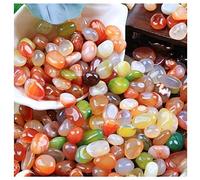 200 Mixed Agate Stone Tumbled Stones Natural Bulk Tumbled Polished Stone Healing Crystal Set, Succulent Bedding, Vase Filler, Landscape Bottom Decoration- Stone Size Approx 10mm~15mm