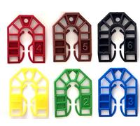 200 MIXED Plastic Small U Shims/Packers/Pails/Horseshoe/Wedge - 55 x 43mm -//////35 of each 1mm/2mm/3mm/4mm/5mm and 25 of 6mm///////