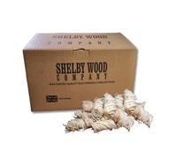 200 Natural Wood Firelighters Natural Wax Coated Wood Wool Flame Fire Starters, Odourless Easy to Light, Long Burning, Safe, Clean & Odourless For Indoor/Outdoor Fires Firepits, Barbecues