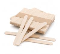 200 Natural Wooden Lolly Sticks 9.3 x 1 cm, Smooth Birch Wood Craft Sticks for Kids Art, Ice Cream & Cake Pop Sticks, Plant Labels, No Splinters, School Supplies