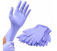 200 Nitrile Disposable Gloves XL Purple Food Safe Strong Grip for Work