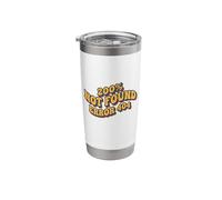200% Not Found Error - Retro Funny Tech Stainless Steel Insulated Tumbler