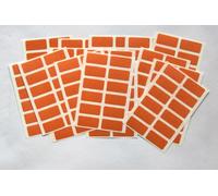 200 Orange Stickers - Sticky Coloured Self Adhesive Labels for Colour Coding