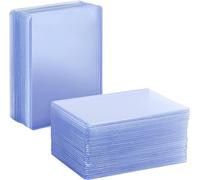 200 Pack 3"x4" Top loaders for Cards - 35pt Premium Hard Plastic Card Protectors, Plastic Card Sleeves, for Trading Baseball Game Sports Collectible Card (100 PCS Toploader + 100 PCS Penny Sleeves)
