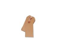 200 Pack - 96 x 48mm Brown Buff Strung Tags 977298