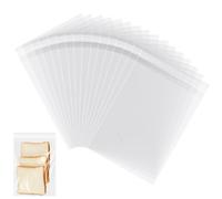 200 Pack A5 Clear Self-adhesive Bags, Self Sealing Cellophane Display Bag/Sealable Bags, OPP Display Sealable Bags for Cookies, Sweets, Envelopes